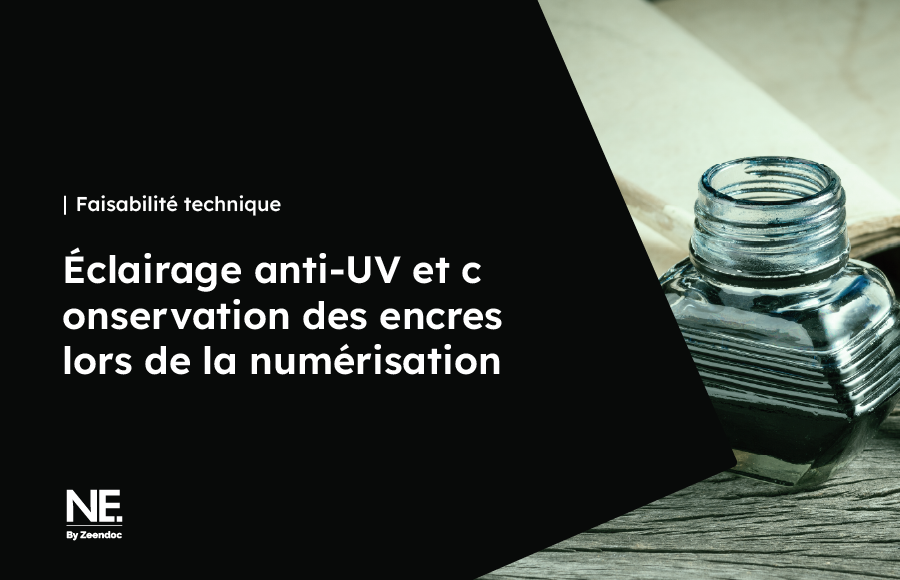 Utilisation d'éclairages froids anti-UV pour la protection des encres et la conservation préventive des documents lors de la numérisation