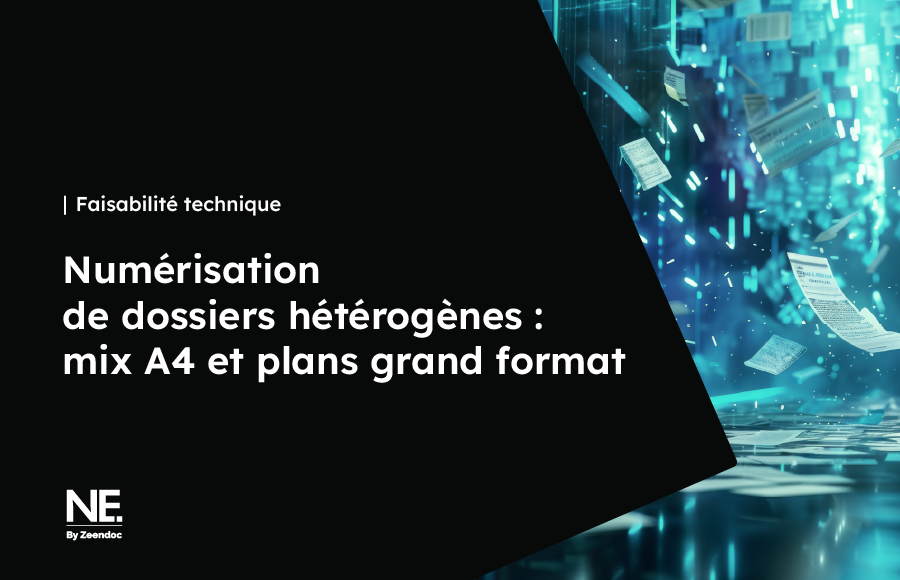 Numérisation et traitement de dossiers documentaires hétérogènes mêlant formats multiples, papiers variés et supports mixtes