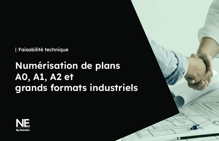 Numérisation haute définition de plans d'architecte, schémas techniques et grands formats industriels A0, A1 et A2