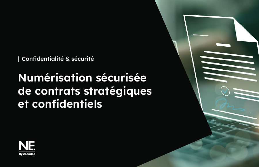Numérisation hautement sécurisée de contrats stratégiques et documents confidentiels d'entreprise avec traçabilité et chiffrement